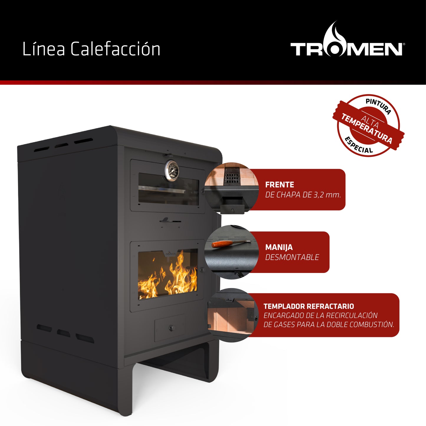 Calefactor P15 con Horno